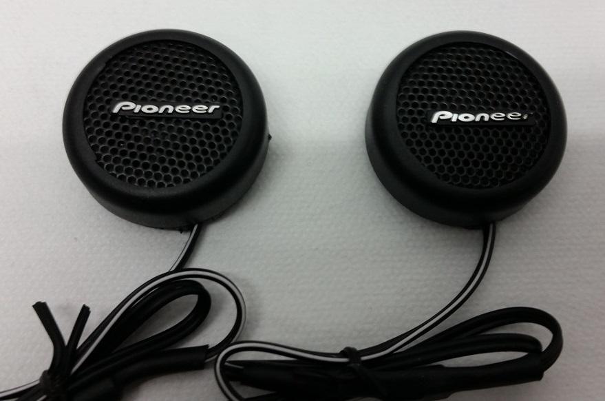 2 Tweeters Pioneer PT-2 16 Ohms - 1 Fonctionnel (noir) & 1 Pour Pièces (doré)